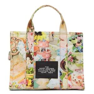 ISO!!! Marc Jacobs Pastel Floral & Cake Print Tote in Multicolor